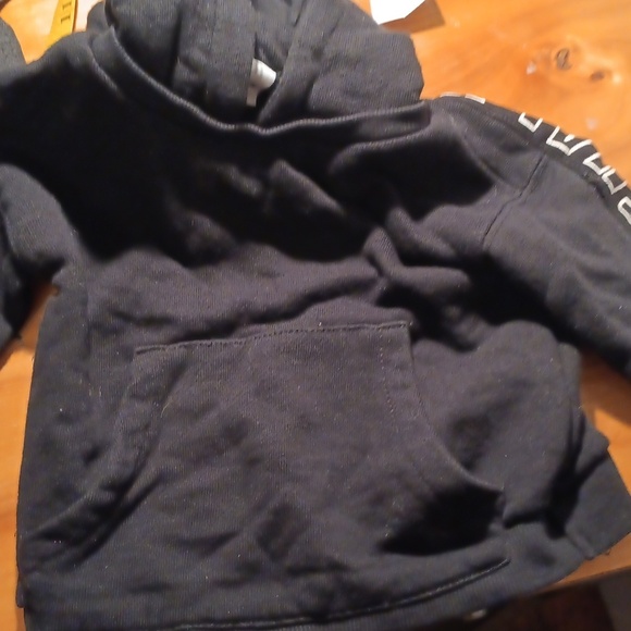 Zara Black Crew Neck Sweatshirt 9-12 Months - Picture 5 of 6